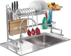 Sorbus Over-The-Sink Dish Drying Display Rack Stand