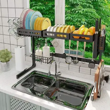 Best 2 Tier Dish Rack Reviews In 2021 Top Picks   ADBIU Over The Sink 